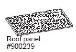 Replacement Roof Panel for Chick-N-Cabin (WA 01461)